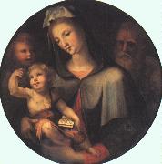 BECCAFUMI, Domenico The Holy Family with Young Saint John dfg Spain oil painting artist